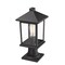 Z-Lite Portland 1 Light Outdoor Pier Mount Light, Black & Clear Beveled 531PHMR-533PM-BK - alternate 3
